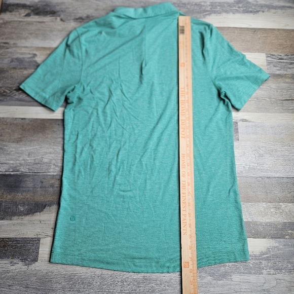 Lululemon Men's Polo Shirt Small Teal color - Picture 3 of 8